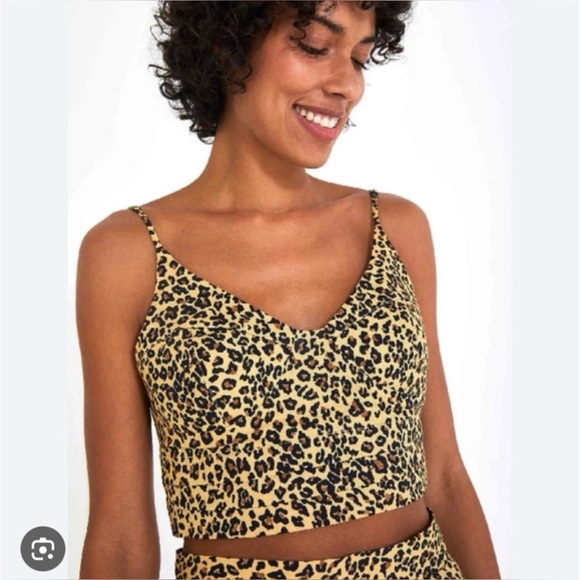 FARM Rio Tops - FARM Rio Jaguar Print Crop Top & Skirt Set Matching - Resort Chic - Sz L - NWT